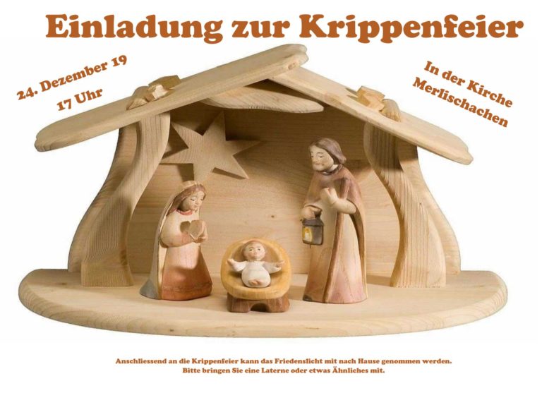 Krippenfeier am 24. Dezember 2019