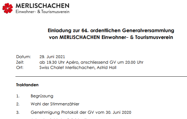 GV Merlischachen Einwohner-& Tourismusverein