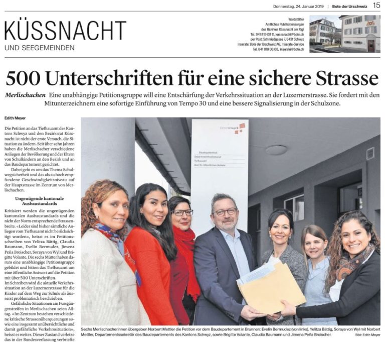 Petition mit 500 Unterschriften eingereicht
