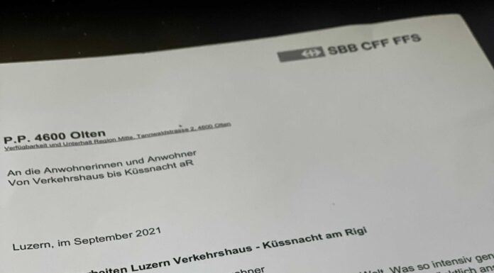 SBB Unterhaltsarbeiten Luzern Verkehrshaus – Küssnacht am Rigi