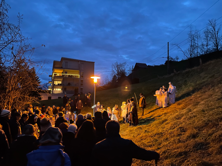 Kinder-Weihnachtsfeier im Freien