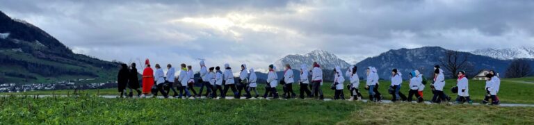 Merlischacher Klausjagen 2025 & Schülersamichlaus unterwegs