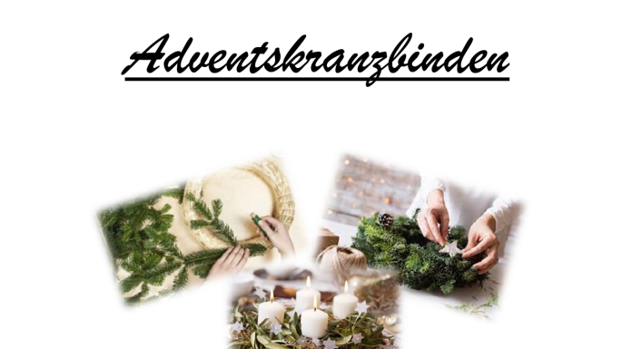 Adventskranzbinden am 25.11.22