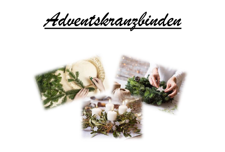Adventskranzbinden am 25.11.22