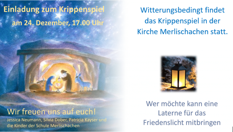 Krippenspiel am 24. Dezember 2022