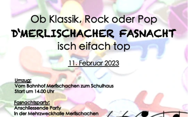 Kinderfasnacht mit Umzug und Party