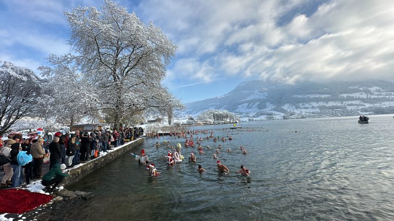 Impressionen vom 30. Samichlaus Schwimmen Merlischachen