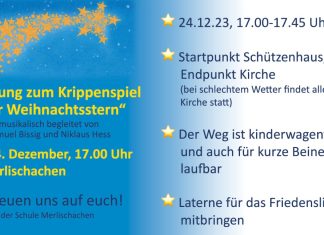 Krippenspiel „der Weihnachtsstern“ am 24. Dezember