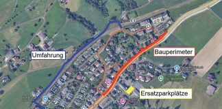 Verkehrseinschränkungen wegen Bauarbeiten an Kantonsstrasse ab 1. September