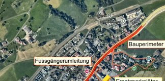 Verkehrseinschränkungen wegen Bauarbeiten an Kantonsstrasse Seeseite verschoben auf 8. September