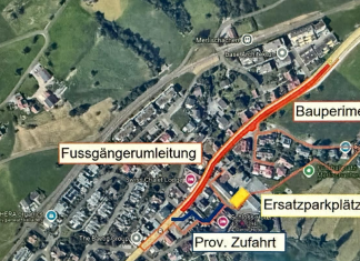 Verkehrseinschränkungen wegen Bauarbeiten an Kantonsstrasse Seeseite verschoben auf 8. September