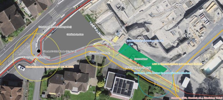 Schule informiert über Schulwegsicherheit beim Burgweg: Baustelle Burgmatt bleibt ein Problem